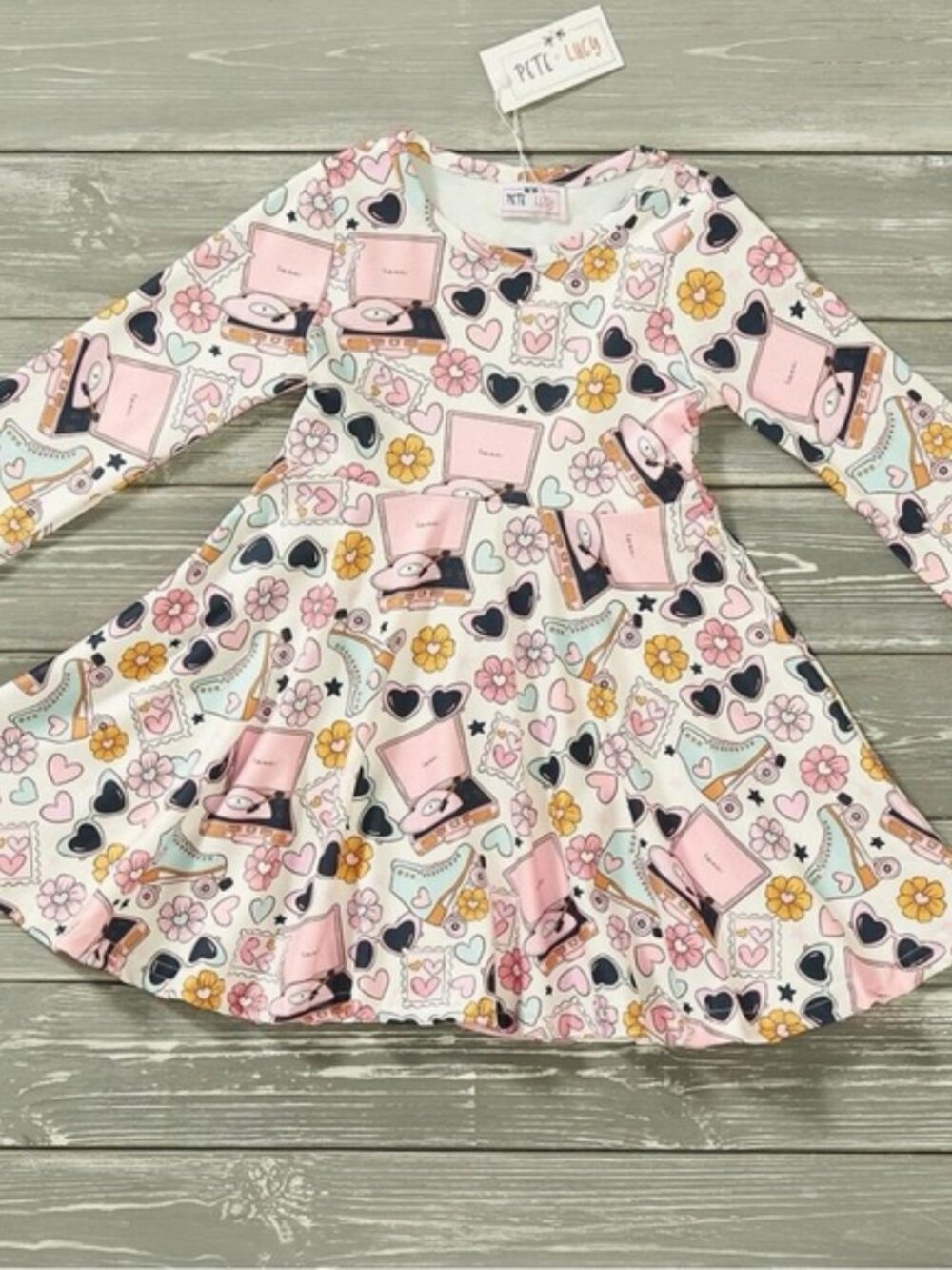 Pete and Lucy Retro Lovin Toddler Girl Dress‎ Size 2T